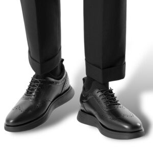 Bruno Marc Maxflex Wingtip Brogue Oxford Casual Shoes Mens 8.5 Business Casual